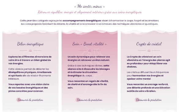 Création site internet : Catherine Luzi