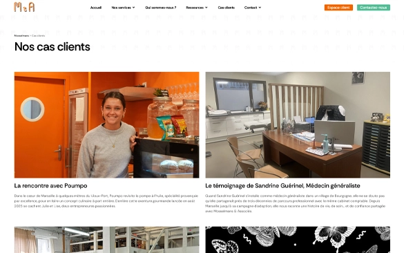 Création site web WordPress pour Cabinet Mosselmans & Associés