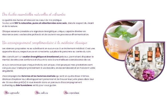 Création site web : Catherine Luzi